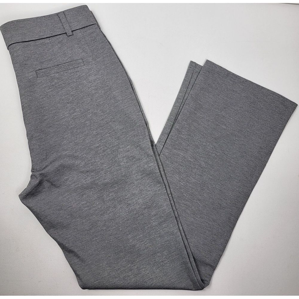 IChosy Women's Casual Dress Pants High Waist Pull Up Size 12 Gray Barely Bootcut